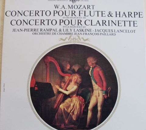 Vinyl MOZART  Flute et Harpe, Clarinette  6 Lille (59)