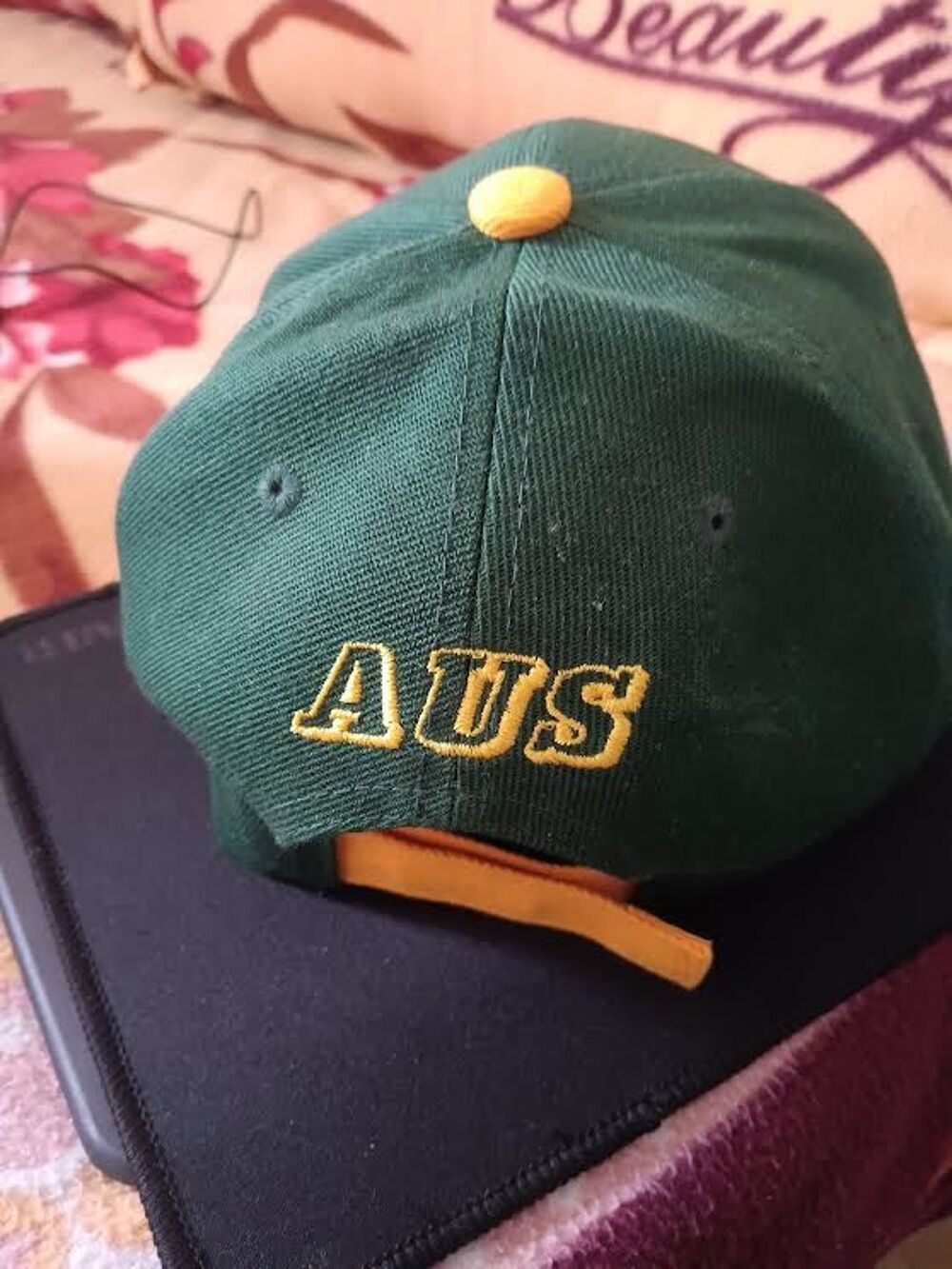 Casquette Australie verte kangourou brod&eacute; 12EUR Sports