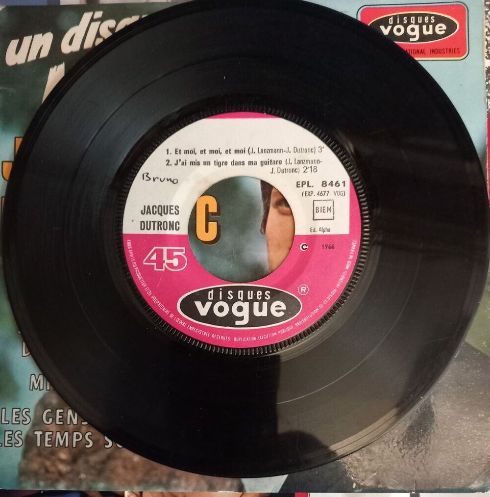 JAQUES DUTRONC / 4 X DISQUES VYNIL 45 TOURS CD et vinyles