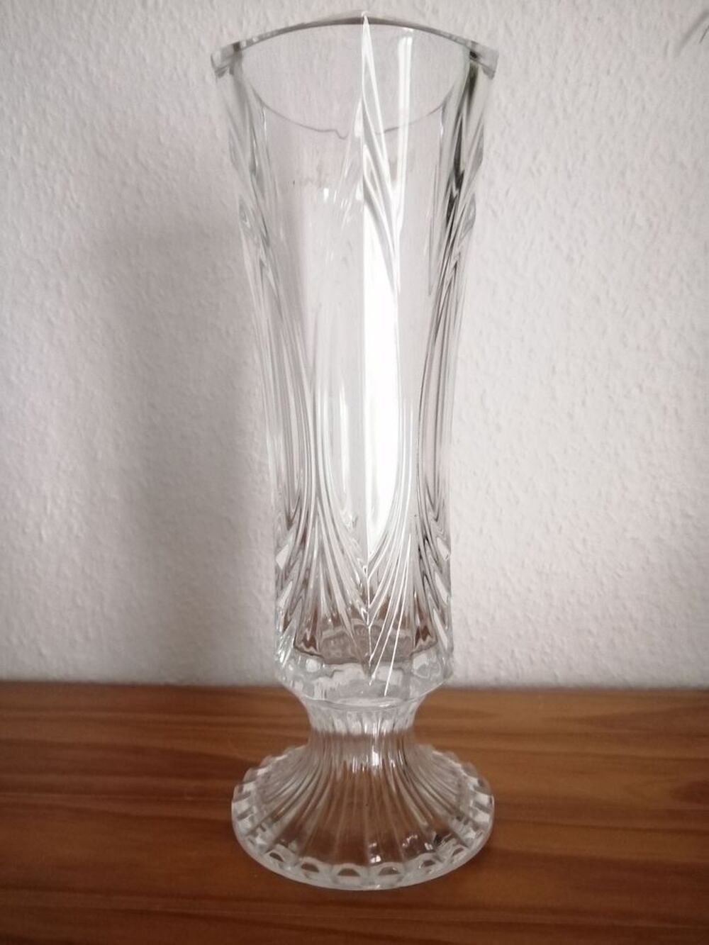 Tr&egrave;s beau vase massif en cristal d'Arques Décoration