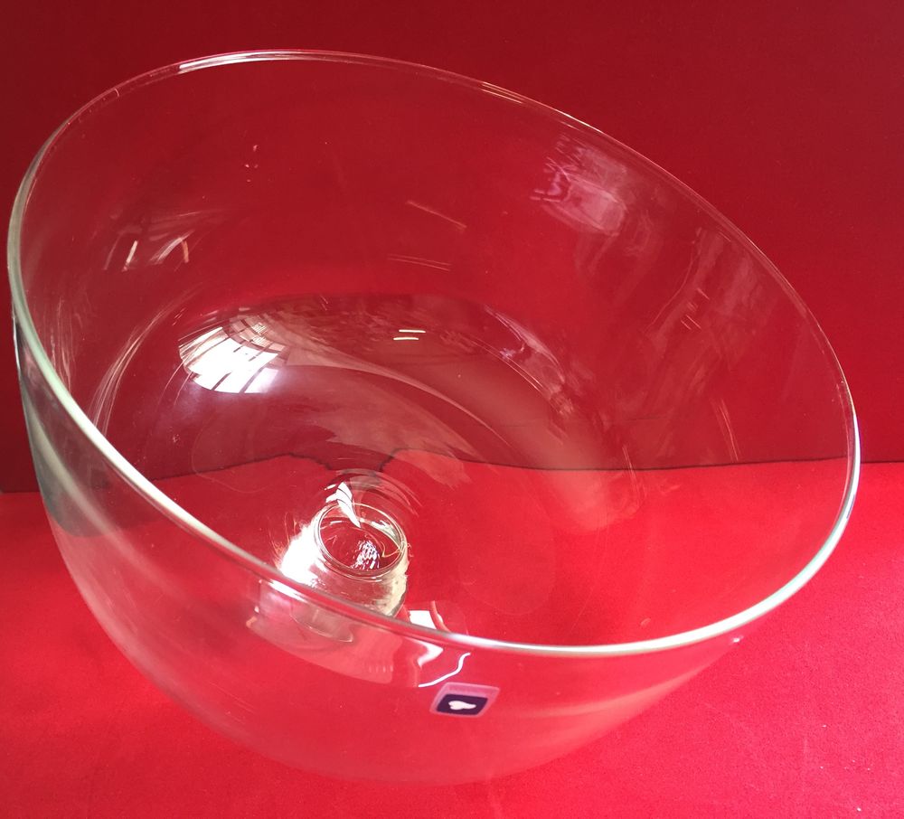  CLOCHE EN VERRE SOUFFL&Eacute; CRISTAL FAIT MAIN NEUF ART D&eacute;co Décoration