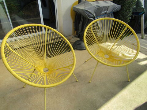 FAUTEUIL DE JARDIN ACAPULCO JAUNE Le Champ-Saint-P�re (85)