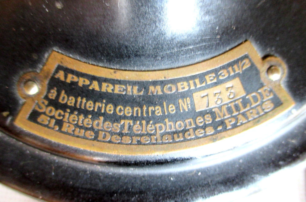 T&eacute;l&eacute;phone MILD&Eacute; Circa 1910 