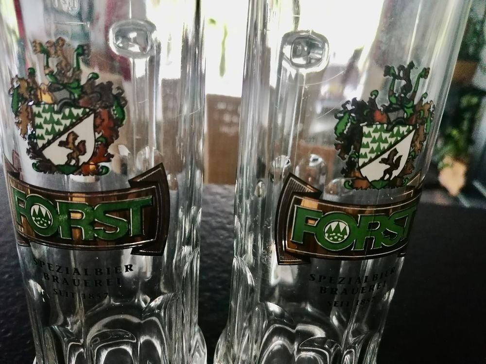 Lot de 8 chopes &agrave; bi&egrave;re allemande de collection 