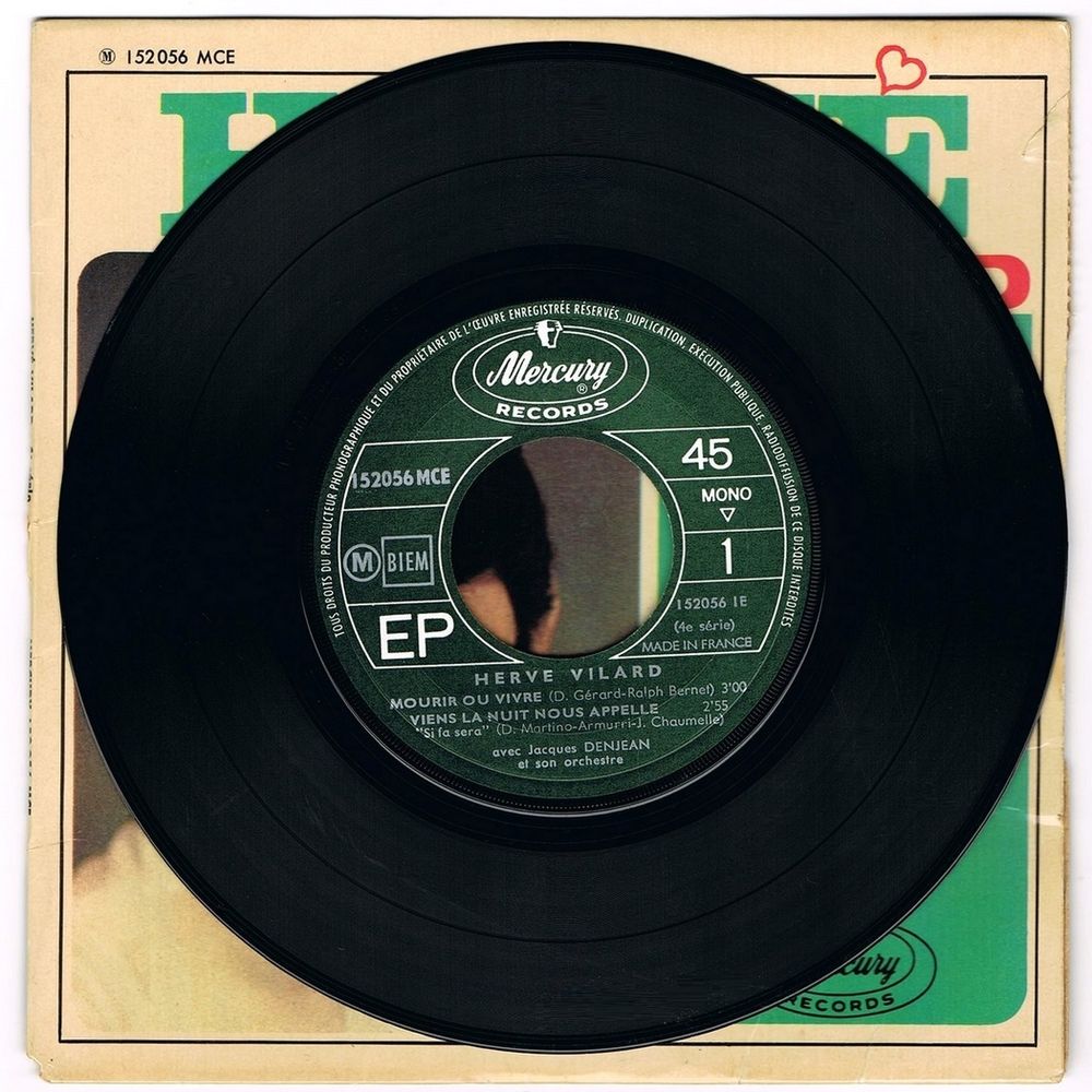 HERVE VILARD - 45t EP - MOURIR OU VIVRE - BIEM 1966 CD et vinyles