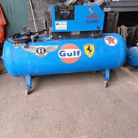 compresseur bi cilindre 500litres sur 4 roues 1200 33620 Cavignac
