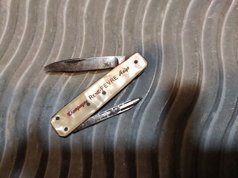 Ancien Couteau Publicitaire Champagne Ren Fevre 35 Loches (37)