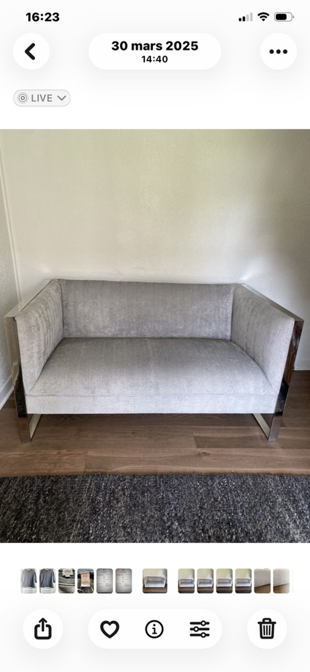 Canap&eacute; contemporain en tissu Meubles