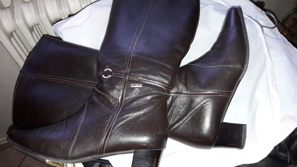 Botte femme cuir Marron T39 Chaussures