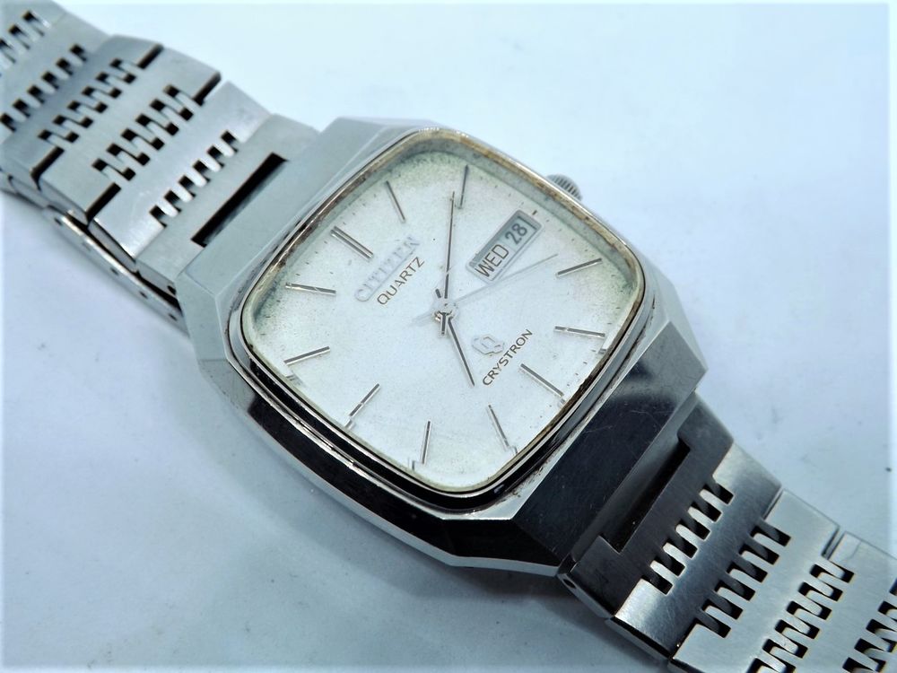 Rare montre Citizen Quartz Crystron 1978 Bijoux et montres