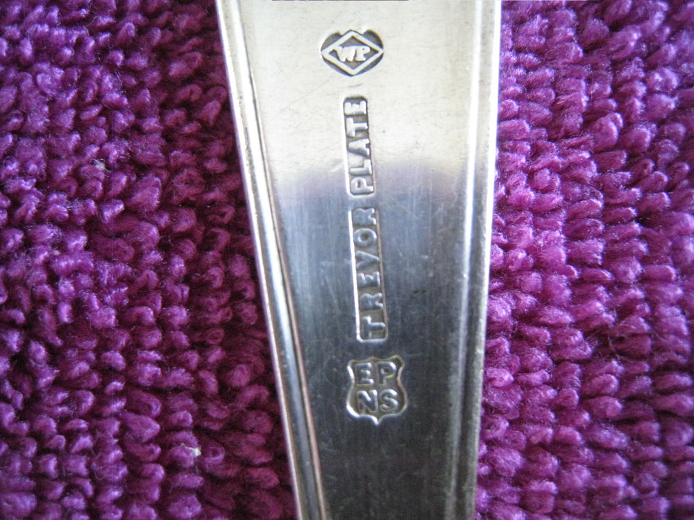 Couverts m&eacute;tal argent&eacute; William Page &amp; Co Birmingham XIXe Cuisine