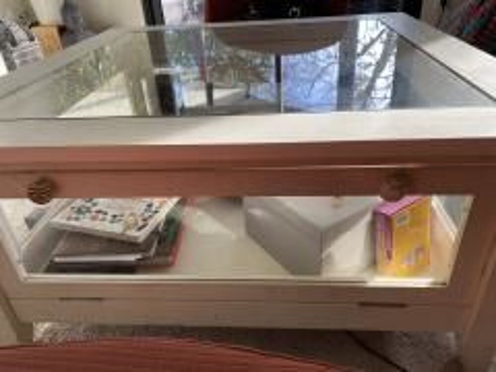table basse bois et verre Meubles
