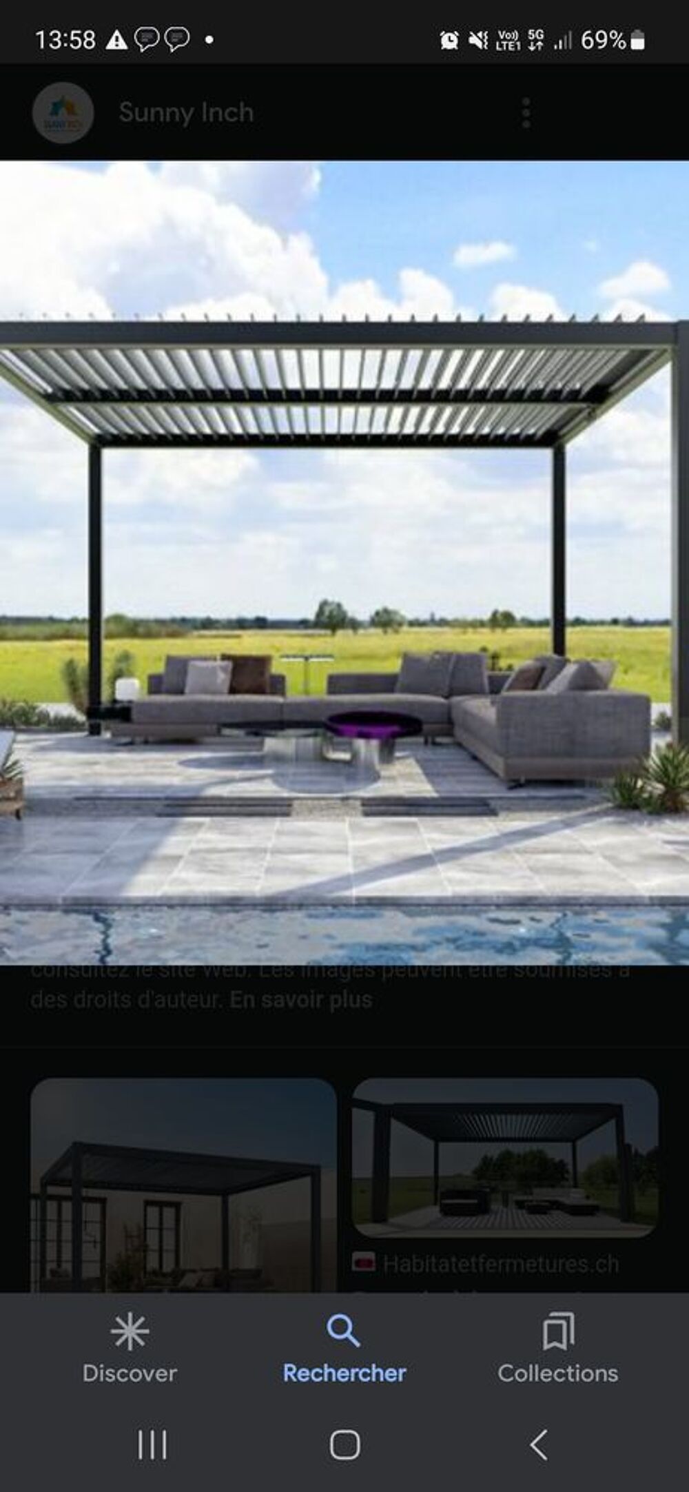 Pergola lamelle orientable 4 &times;3 Jardin
