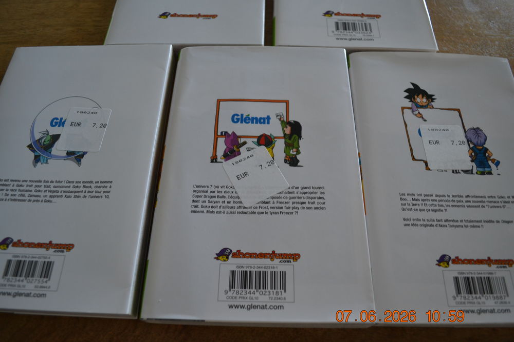 5 MANGAS DRAGON BALL SUPER 10 EUROS Livres et BD