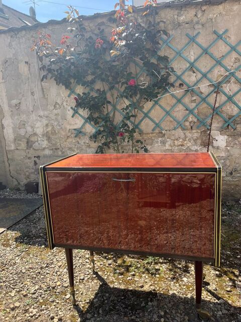 Meuble bar vintage en bois verni 90 Varreddes (77)