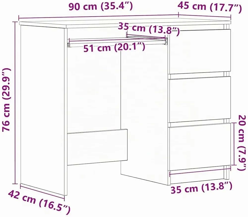 Bureau avec tiroires Meubles