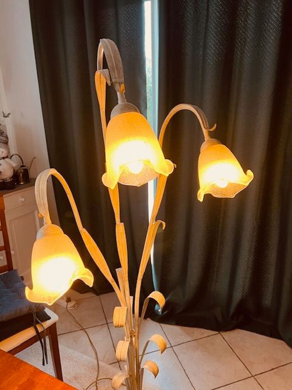 Lampadaire 3 lampes (style florentin) Décoration