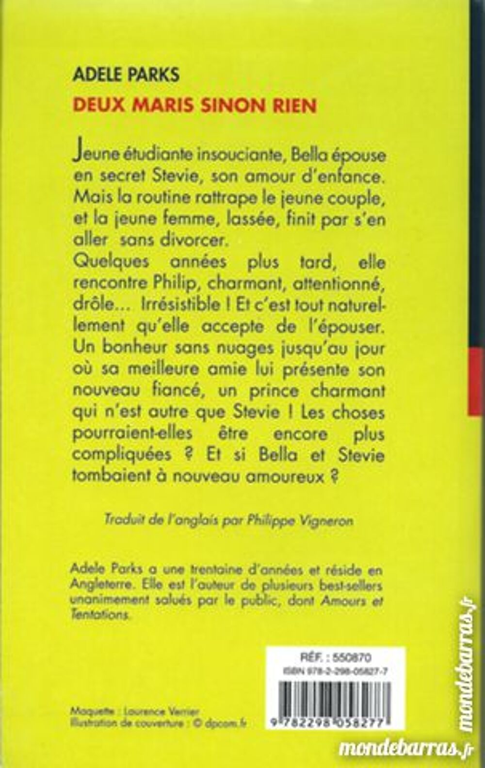 Deux maris sinon rien (34) Livres et BD