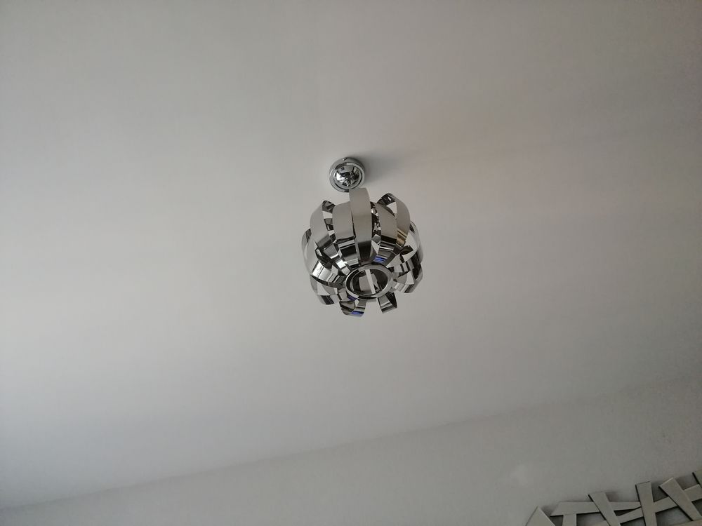 Lustre argent&eacute; Décoration