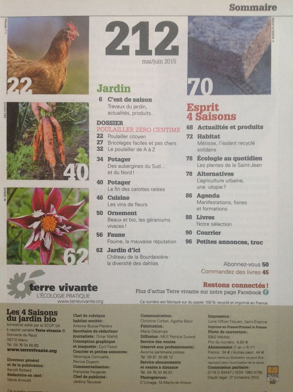 LES 4 SAISONS DU JARDIN BIO Livres et BD