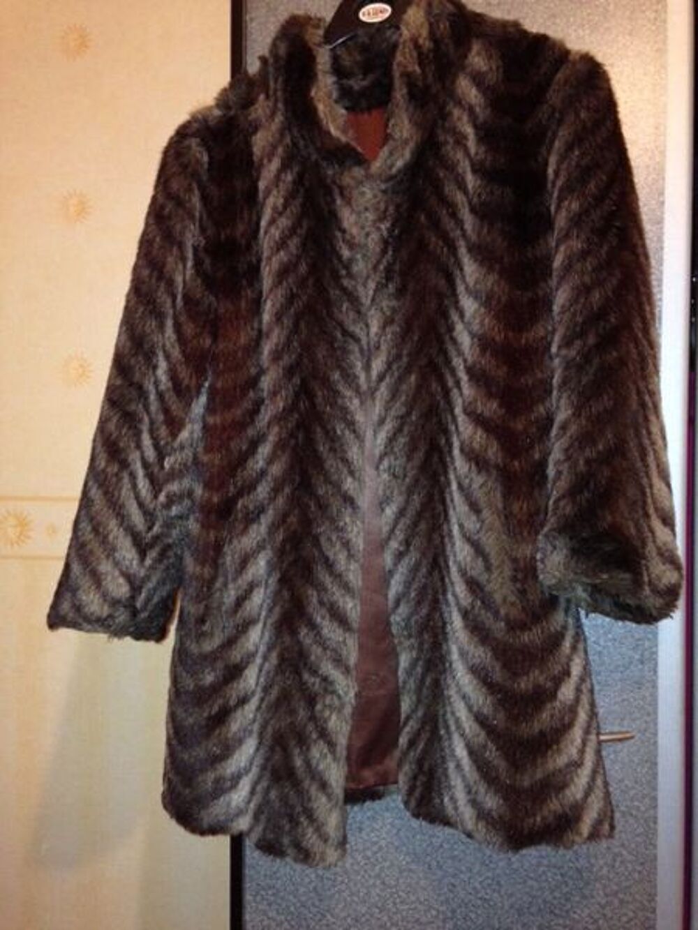 Veste 3/4 imitation fourrure Vêtements