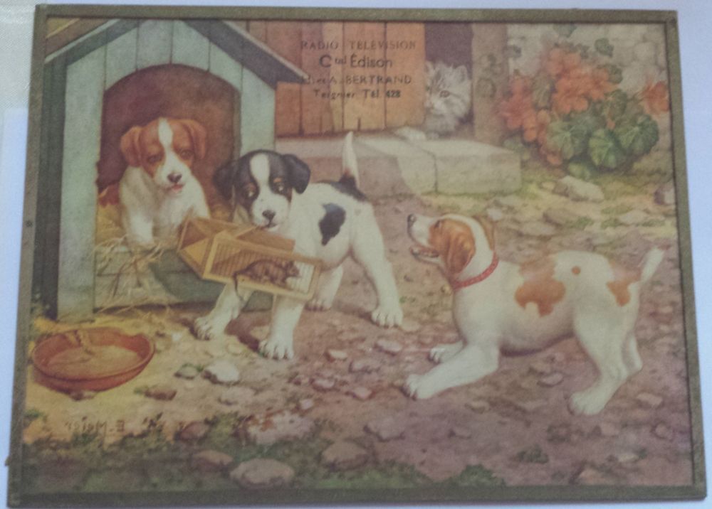 Cadre photo publicitaire ancien 