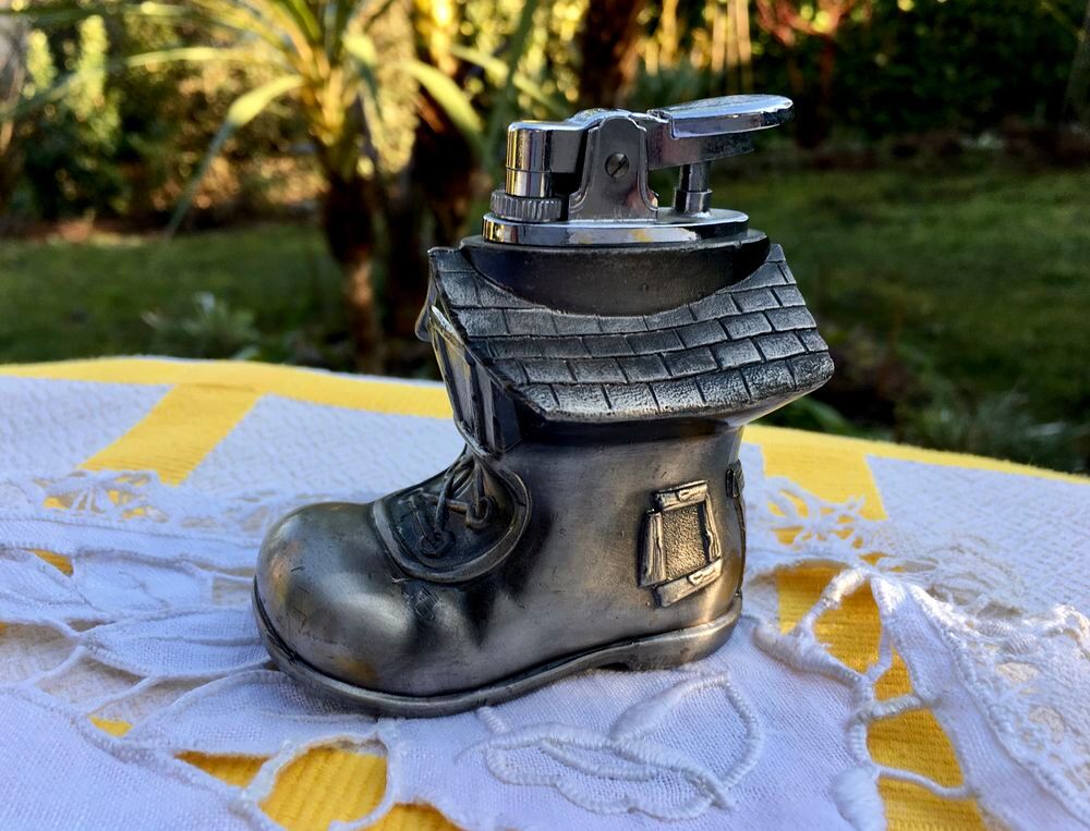Briquet de table ancien, vintage, briquet de collection Décoration