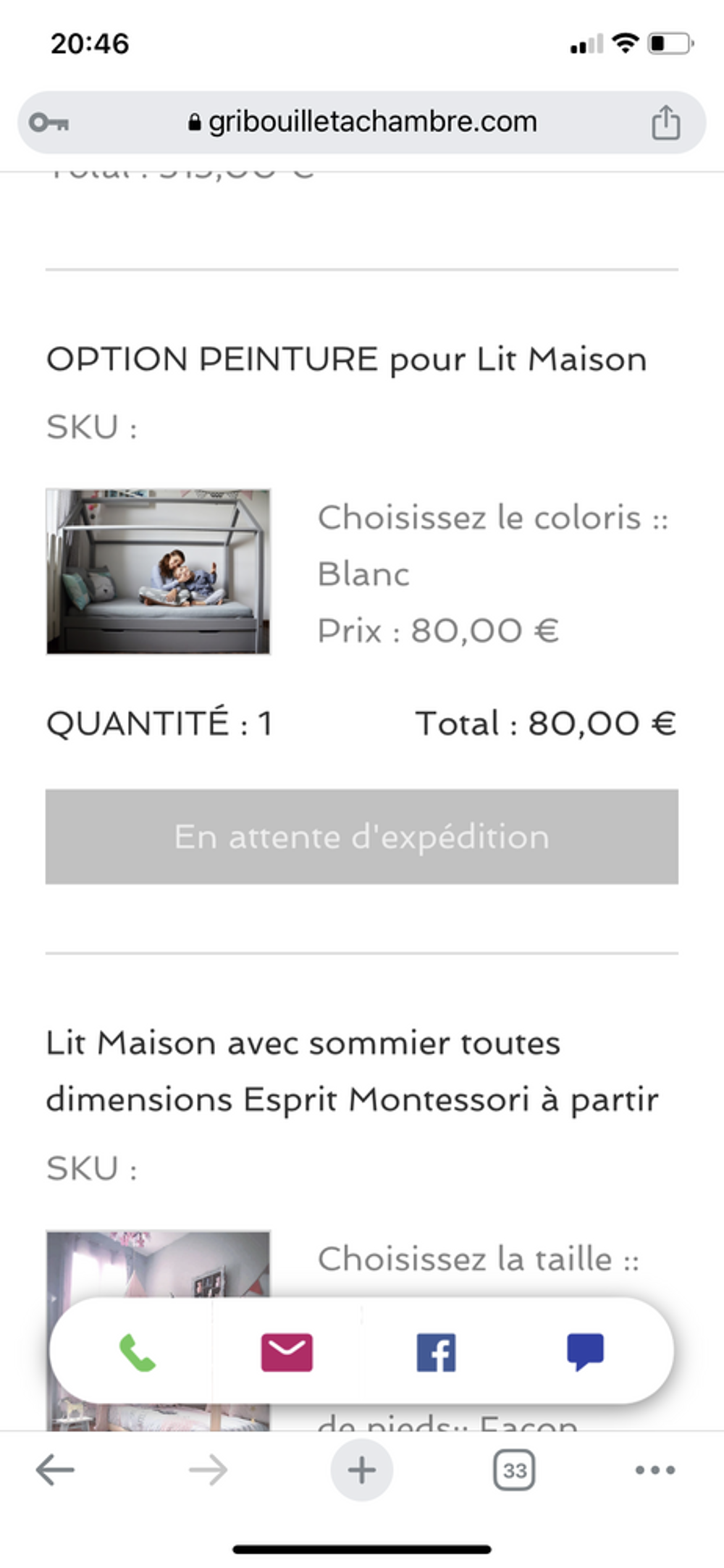 Lit cabane Mobilier enfants