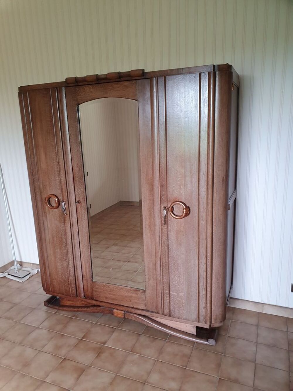 ARMOIRE A GLACE EN BOIS ACAJOU Meubles