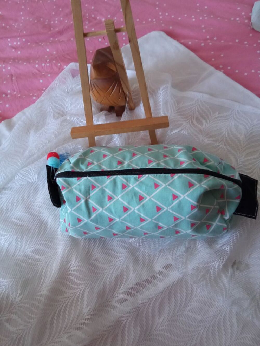 Trousse de toilette fait main
Maroquinerie