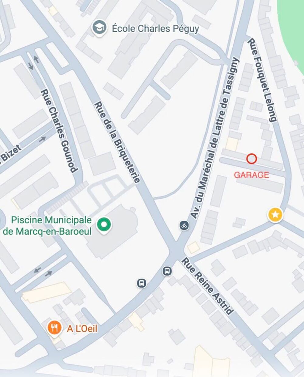 Location Parking/Garage ? Garage / Box fermé 14 m2 ? Piscine?Hippodrome Marcq-en-barœul