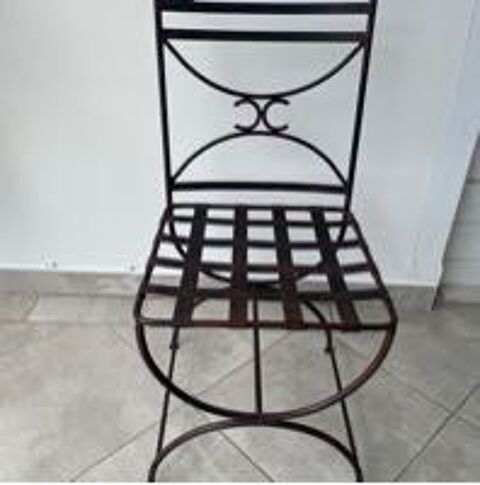 6 chaises salle    manger en fer forg 120 Schlcher (97)