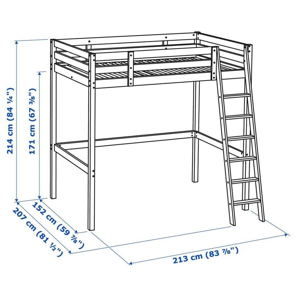 Lit mezzanine 2 places avec bureau Meubles