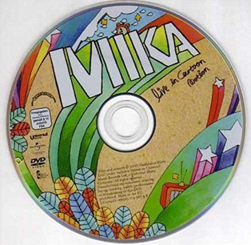 MIKA LIVE IN CARTOON MOTION DVD et blu-ray