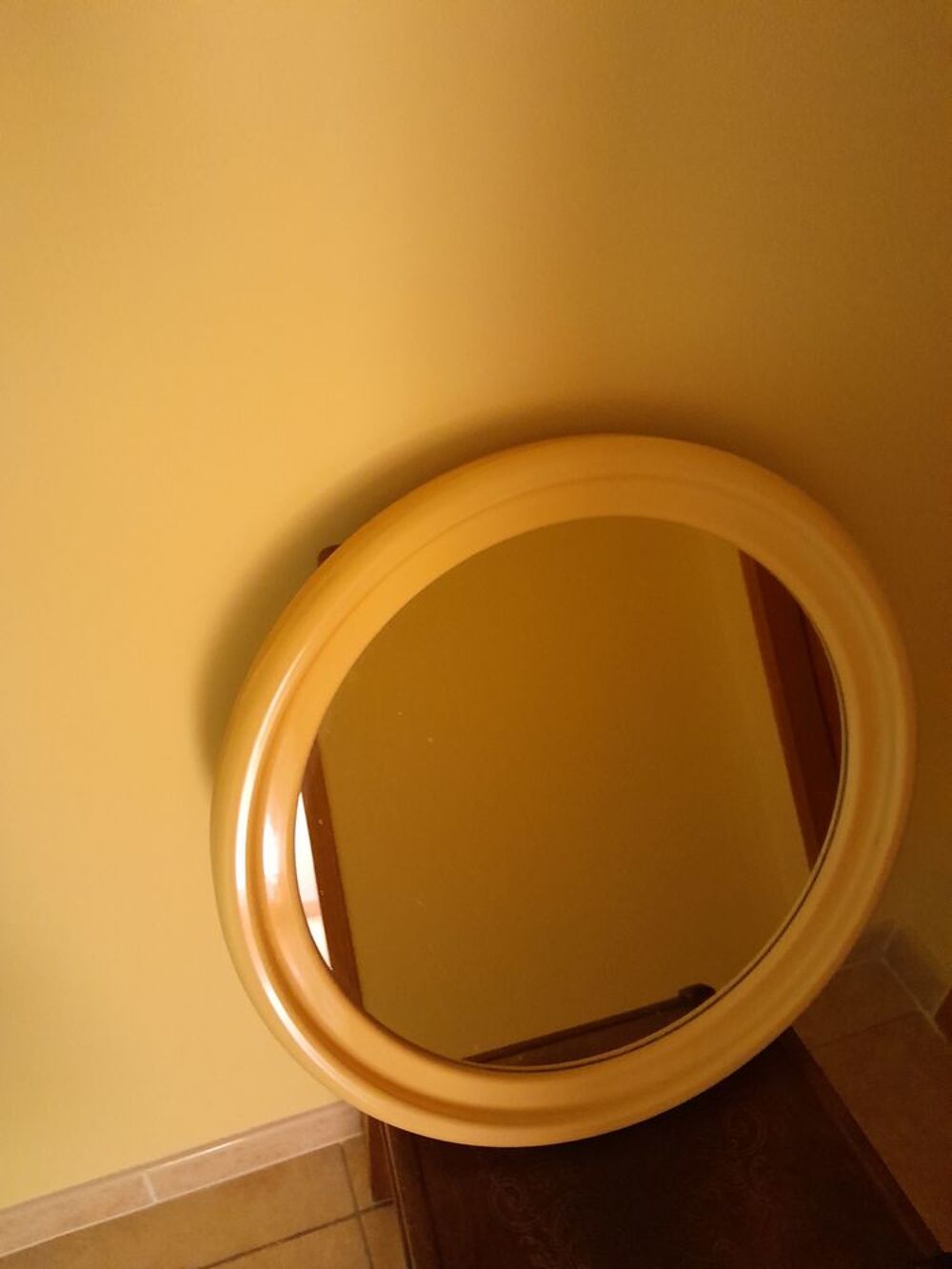 Miroir neuf de forme ronde Dcoration