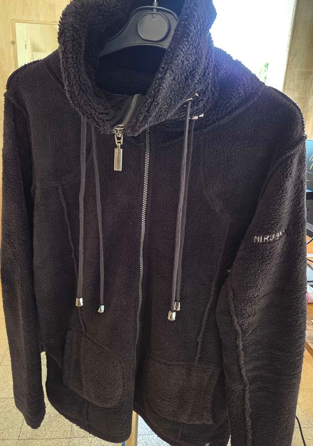 Veste polaire noire Nirvana Vêtements