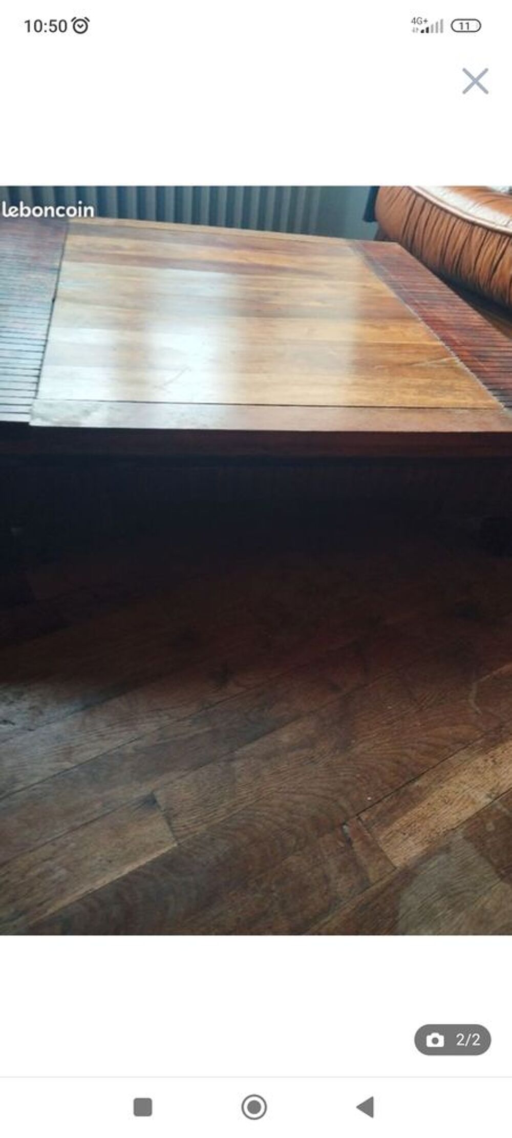 Table basse carr&eacute;e en bois massif exotique Meubles