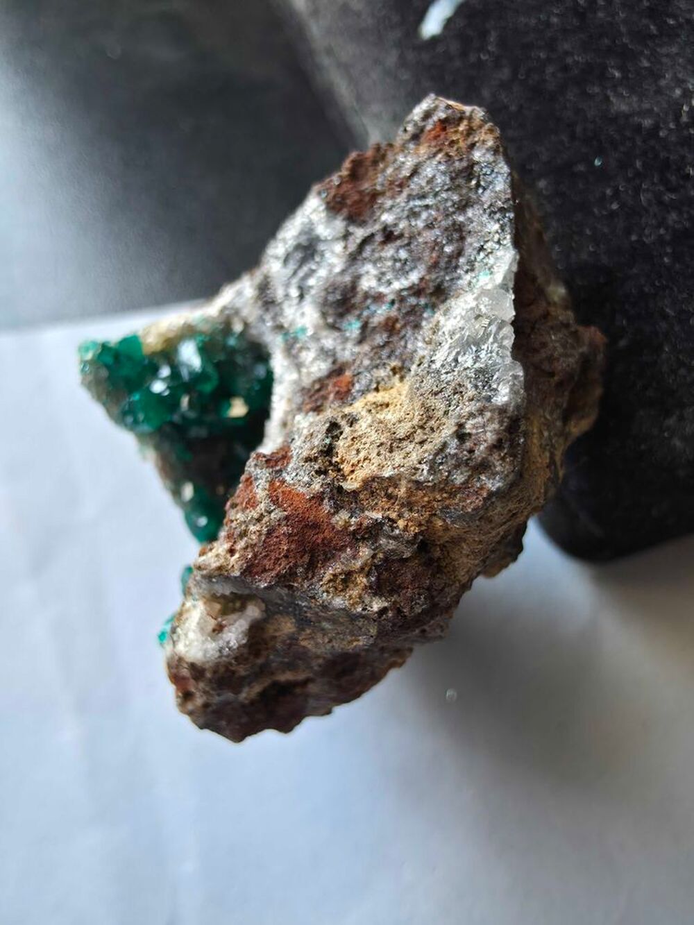 Dioptase brute sur Gangue-Min&eacute;ral de Collection Katanga (30g) 
