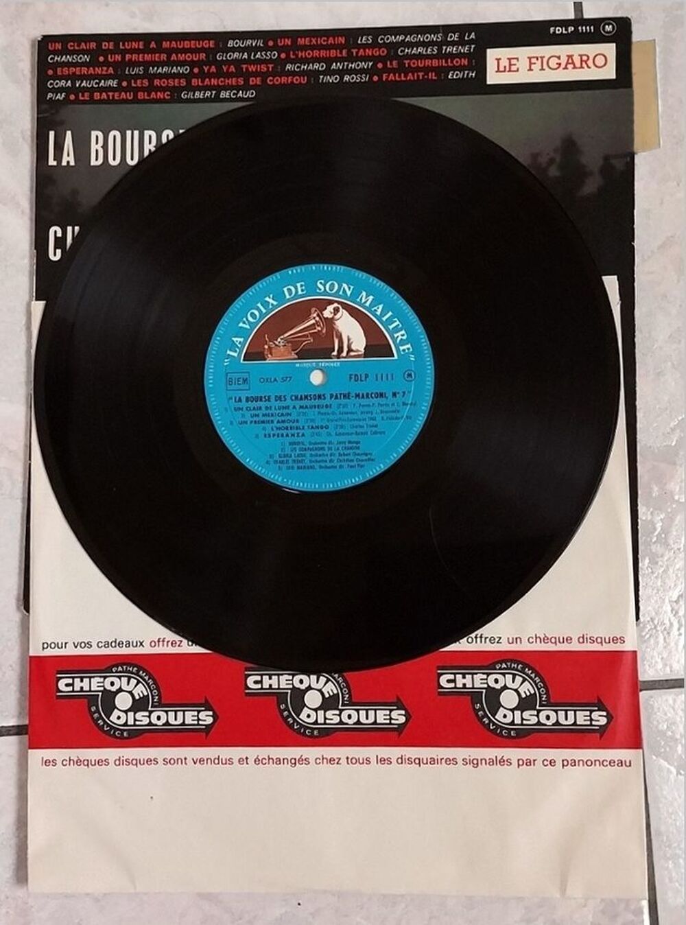 LA BOURSE DES CHANSONS N&deg;7 -33t / 25cm- BOURVIL- Edith PIAF CD et vinyles