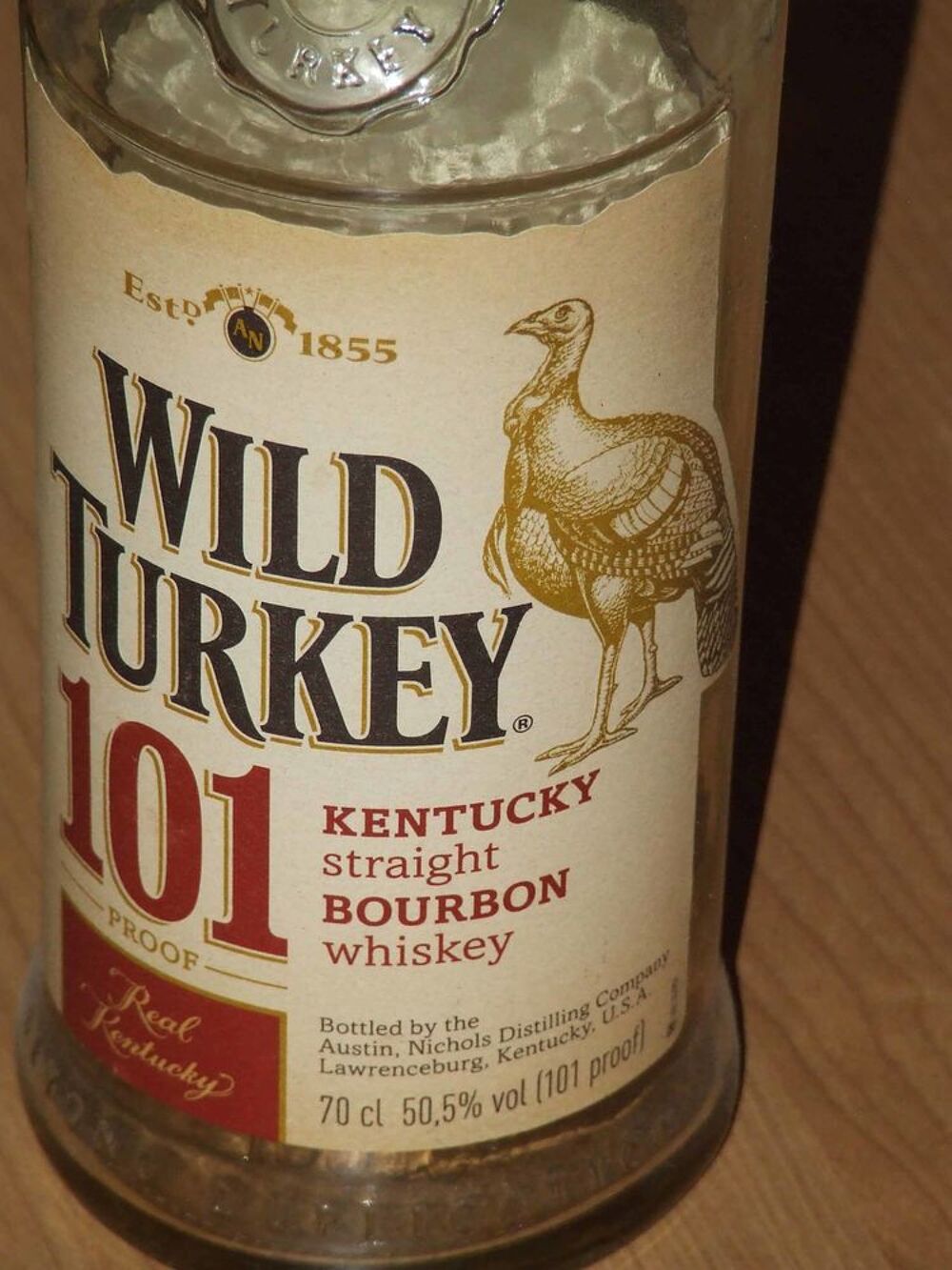 Collection, Bouteille Wild Turkey dans sa cage, TBE Décoration