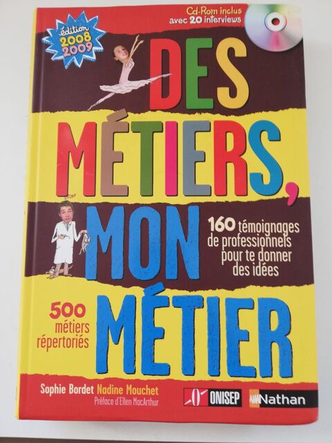 MÉTIERS..: RECHERCHER -LIVRE GUIDE - 500 DÉCRITS --- NATHAN  9 Blanzat (63)