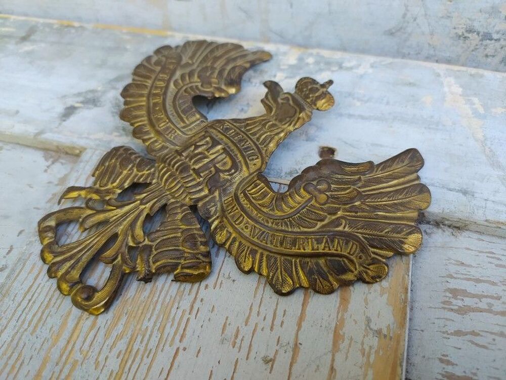 Aigle Insigne Plaque de casque Allemand 14-18 WW1 