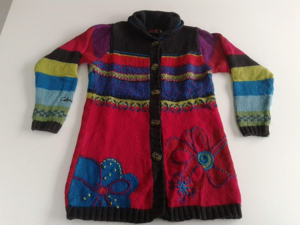 Beau gilet long tricot Catimini 8 ans Vtements enfants
