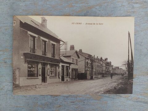 CPA SAINT ERME Avenue de la Gare 7 Saint-Erme-Outre-et-Ramecourt (02)