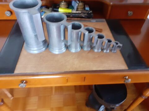 Lot de Chopes �tain - D�co/Vie Quotidienne 50 Panazol (87)