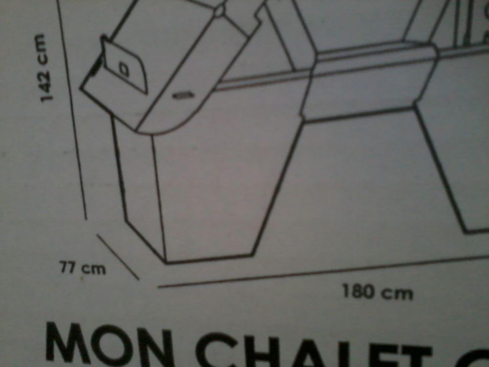 Chalet G&eacute;ant en Carton &agrave; Colorier Jeux / jouets