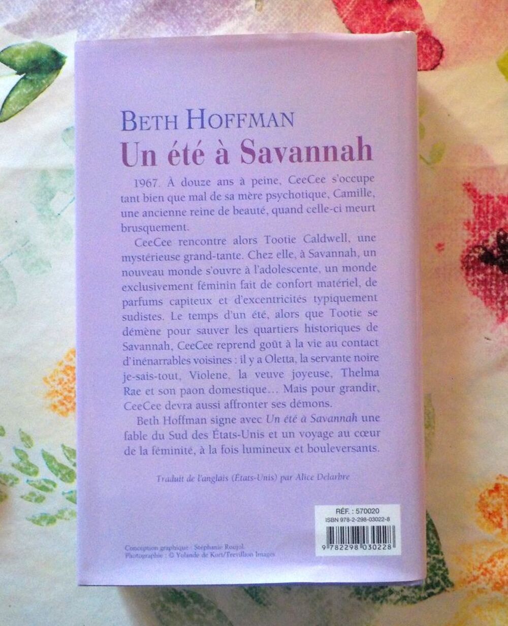 UN ETE A SAVANNAH de Beth HOFFMAN Ed. France Loisirs Livres et BD