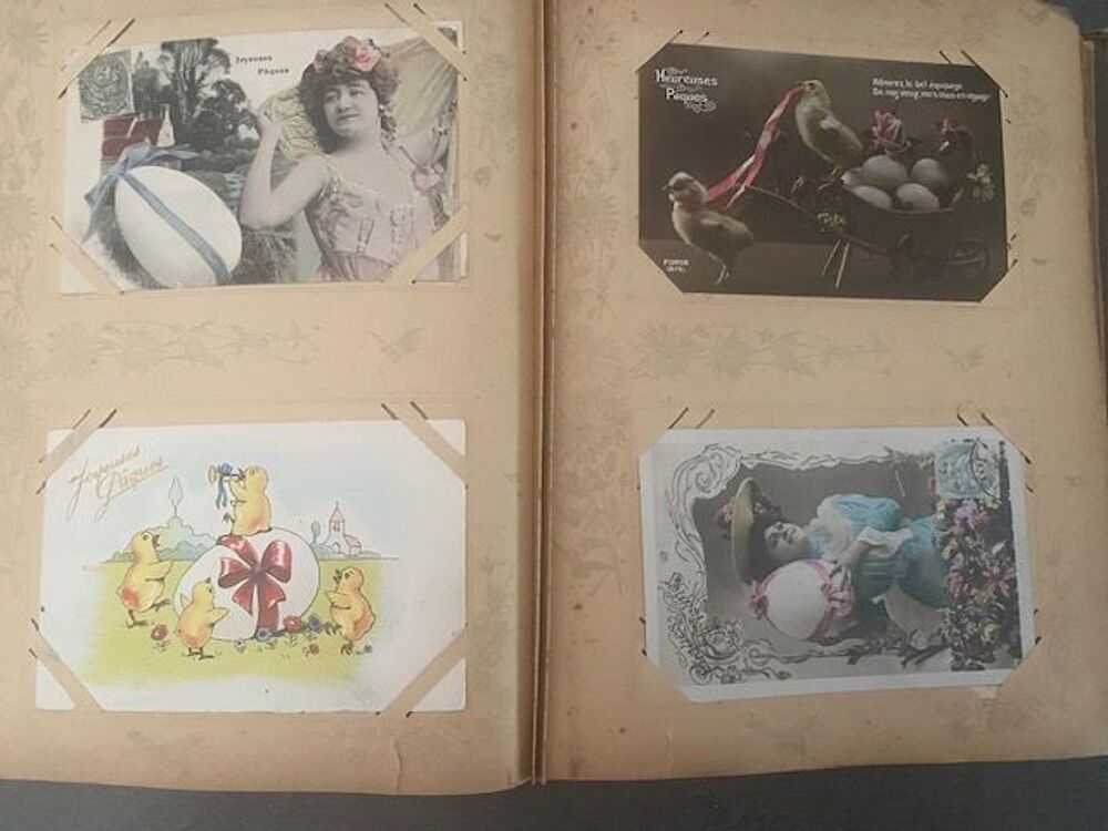 Environ 300 cartes postales sur le th&egrave;me de Paques 