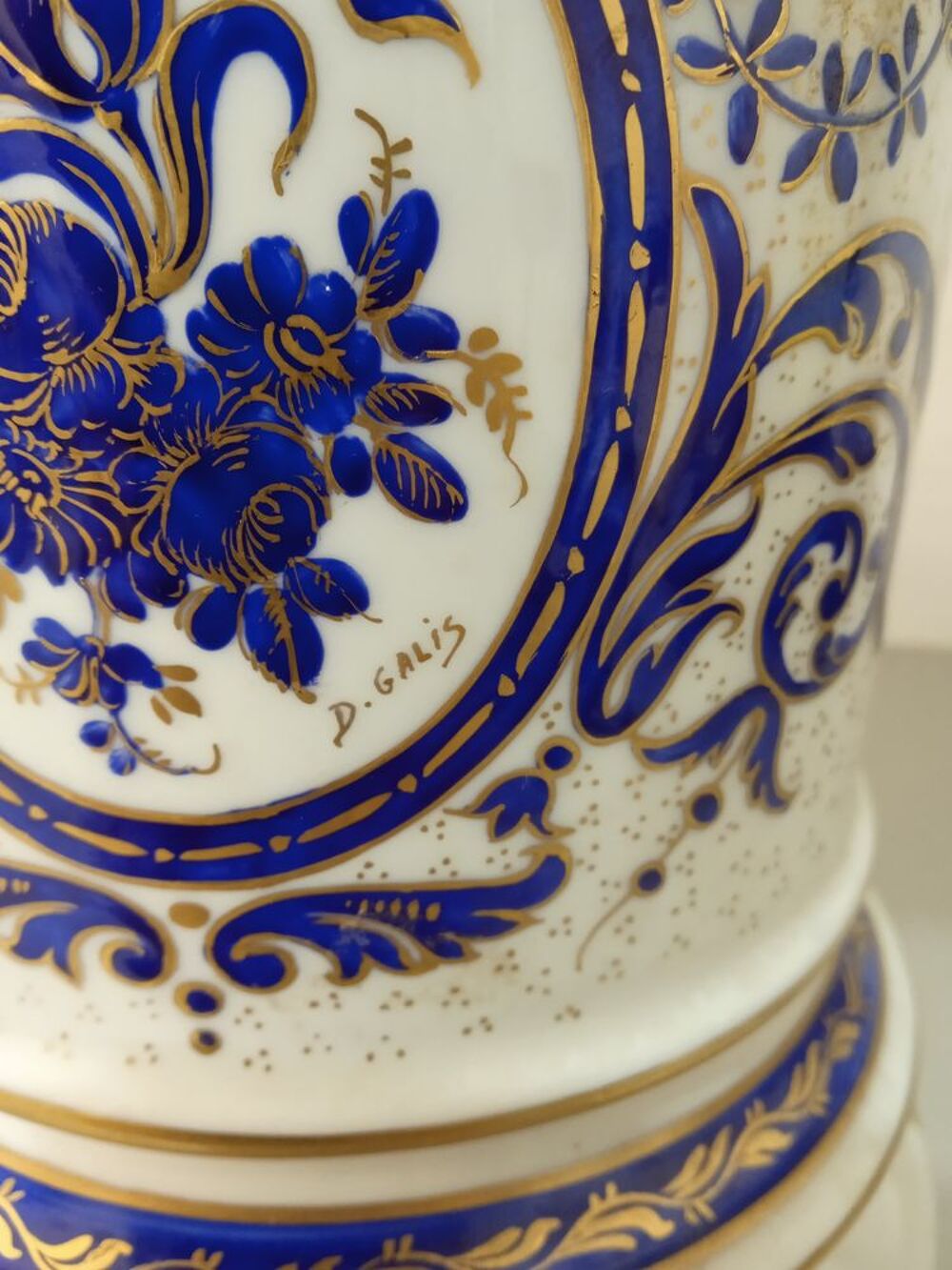 Lampe &agrave; poser en porcelaine de Limoges Décoration