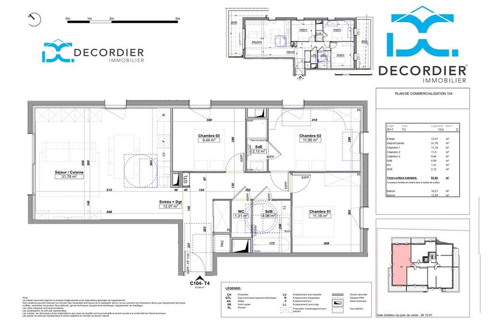 Vente Appartement PUBLIER/AMPHION T4 NEUF PROCHE LAC & COMMERCES Amphion les bains
